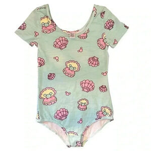 Wild Rich Kids Leotard Girls size 13/14 Disney Mickey Mouse Pearl Shell like new